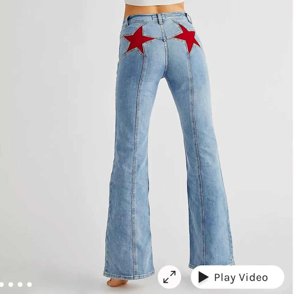Free people firecracker flare jeans!